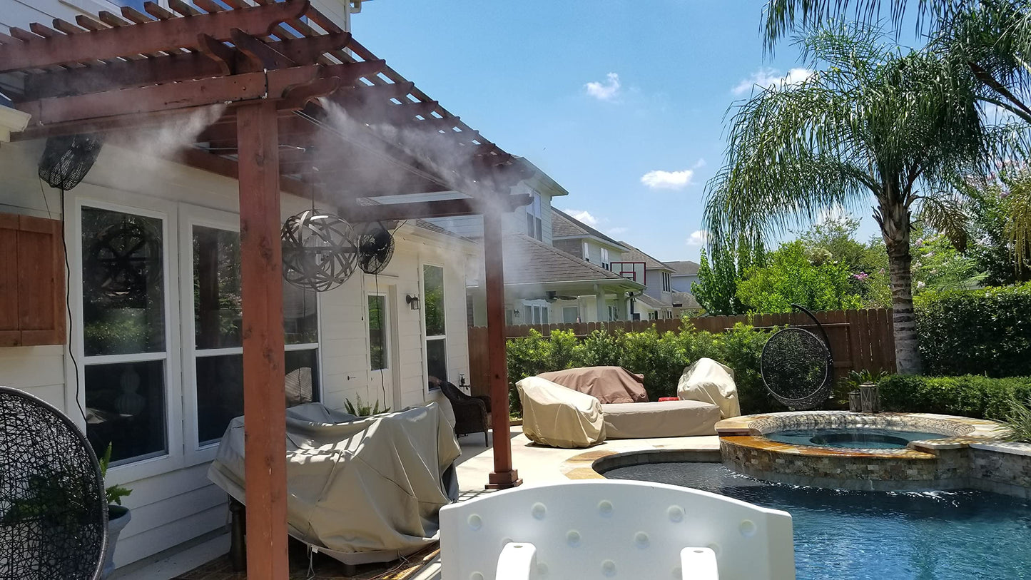 Black 18 Inch Misting Fan - Patio Outdoor Mist Fan For Residential, Restaurant and Commercial Use