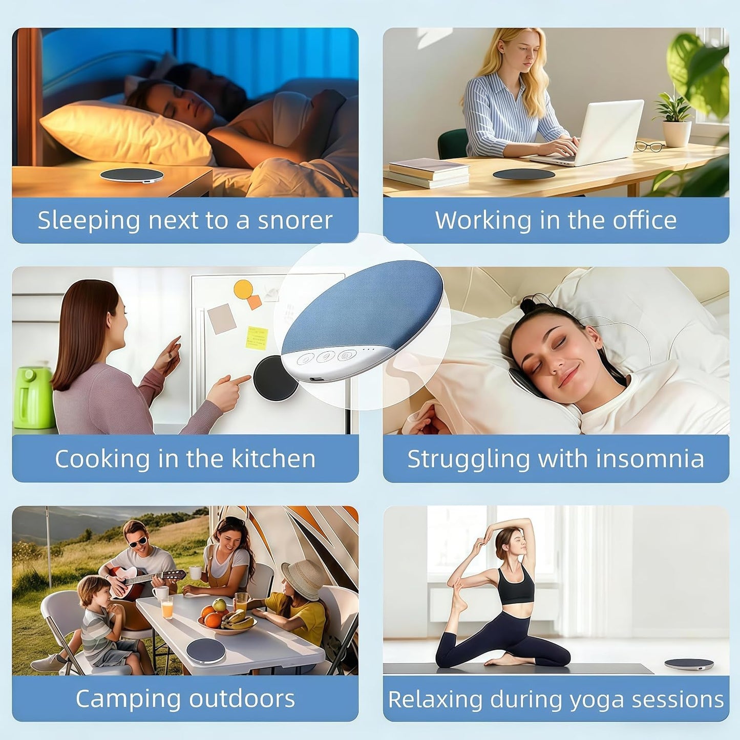 Generic 2026 Pillow Speakers for Sleeping, New Sleep Pillow Speaker, Bluetooth Pillow Speaker with White Noise Timer