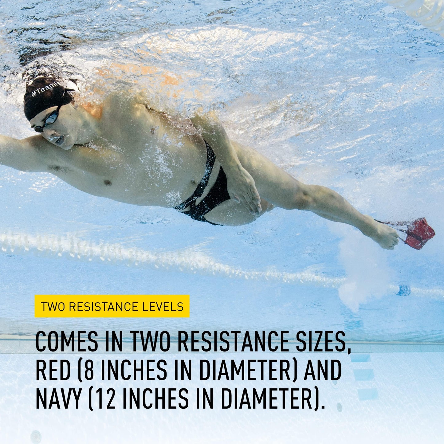 FINIS Swim Parachute Resistance Training Equipment (8 Inch, Red)
