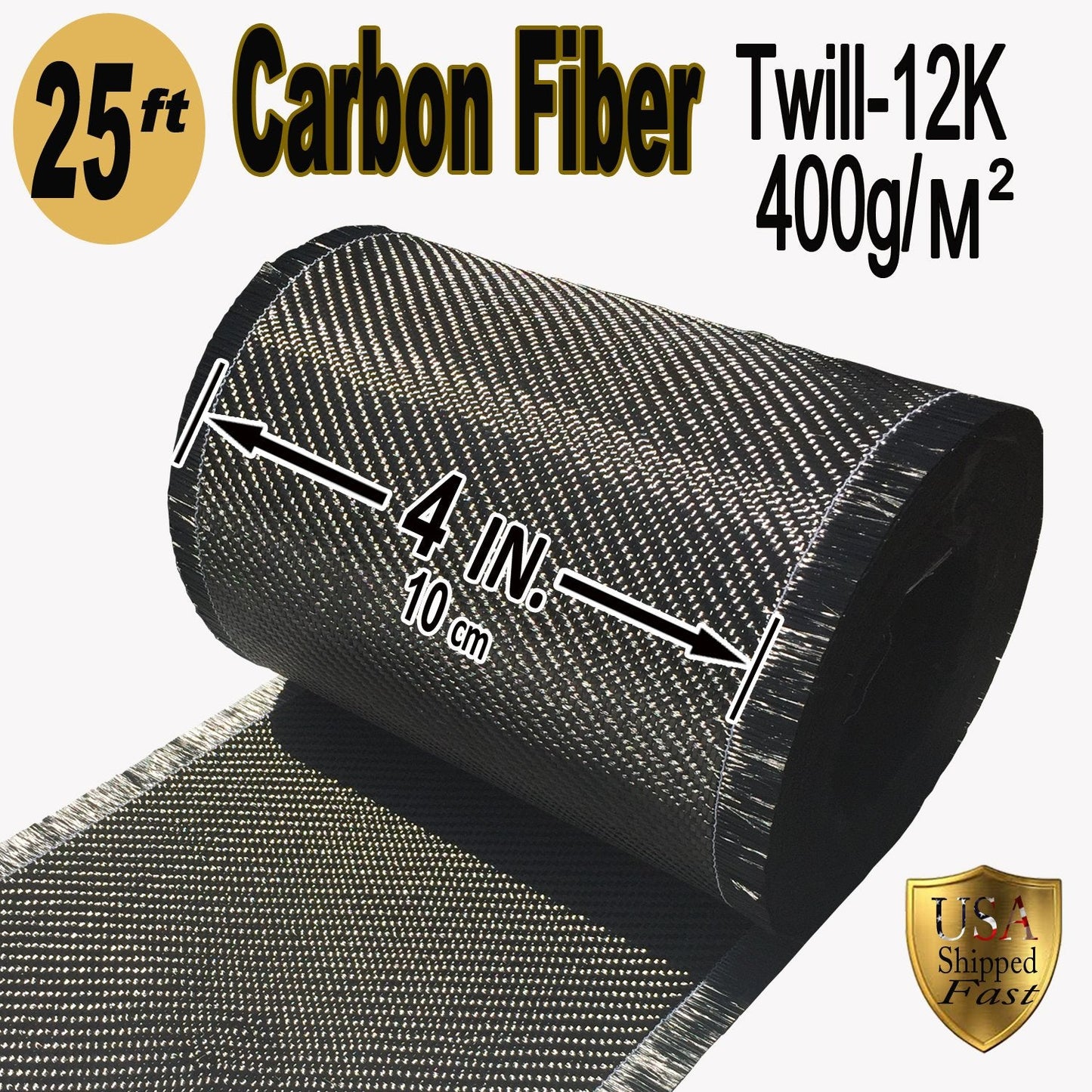 25 ft - Carbon Fiber-Basement Wall Crack Repair Kit - Carbon Fiber Foundation Wall Repair - Easy to use Includes Instructions