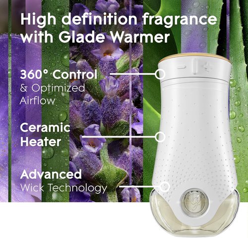 Glade PlugIns Refills Air Freshener - Tranquil Lavender & Aloe, Scented Essential Oils, 10 Count