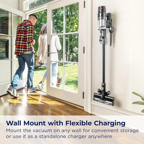 Bissell CleanView XR Cordless Vacuum - Lightweight, 35-Min Runtime, Tangle-Free Brush Roll, XL Tank, Wall Mount