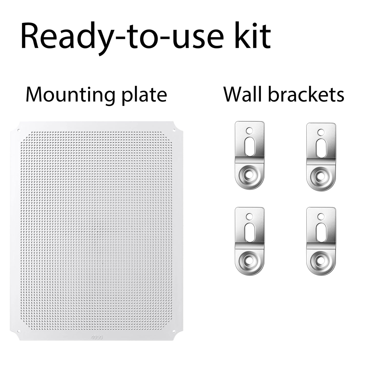 Gratury Junction Box, IP67 Waterproof Plastic Enclosure for Electrical Project, Hinged Grey Cover, Includes Mounting Plate and Wall Bracket (Grey Cover with Inner Door, 20"×16.1"×7.9")