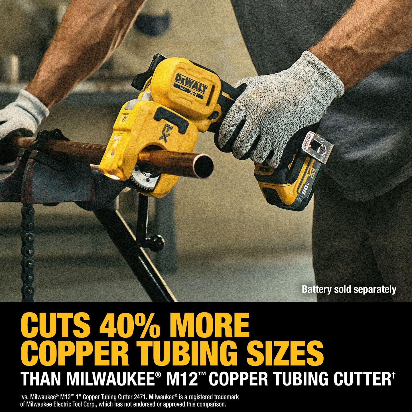 DEWALT 20V MAX XR 1-1/4 in. Copper Tubing Cutter (DCE154B)