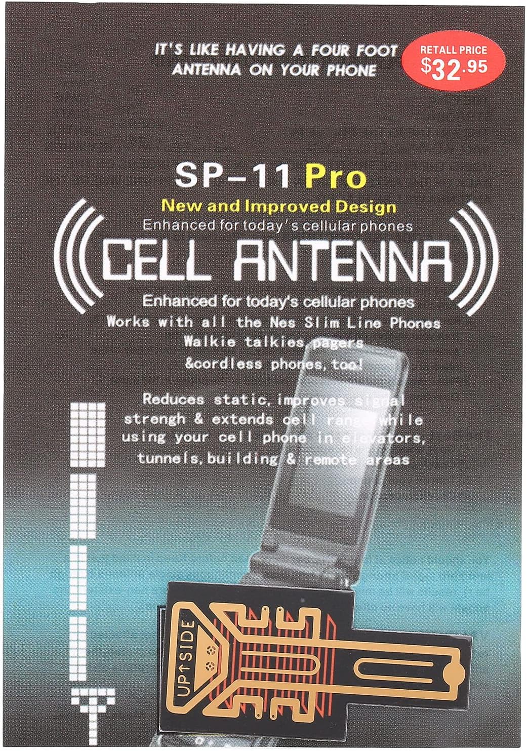ciciglow 5 Pack Mobile Phone Enhancement Stickers, Improved Antenna Reception Booster