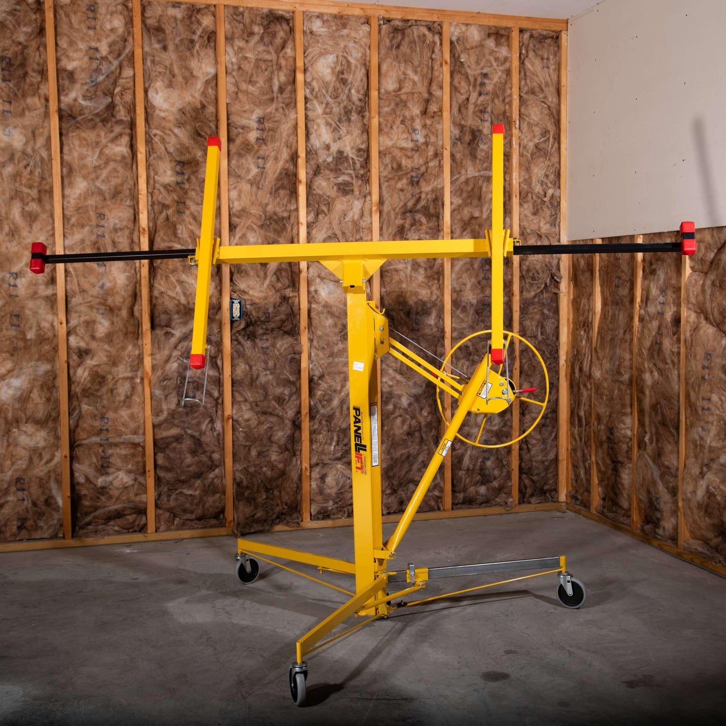 PANELLIFT® Drywall Lift, Sheetrock Hoist 125, 150 lbs, Rolling Panel Lift, Drywall Installation, Rolling Lifter, Sheetrock Lift, Drywall Lifter, Adjustable