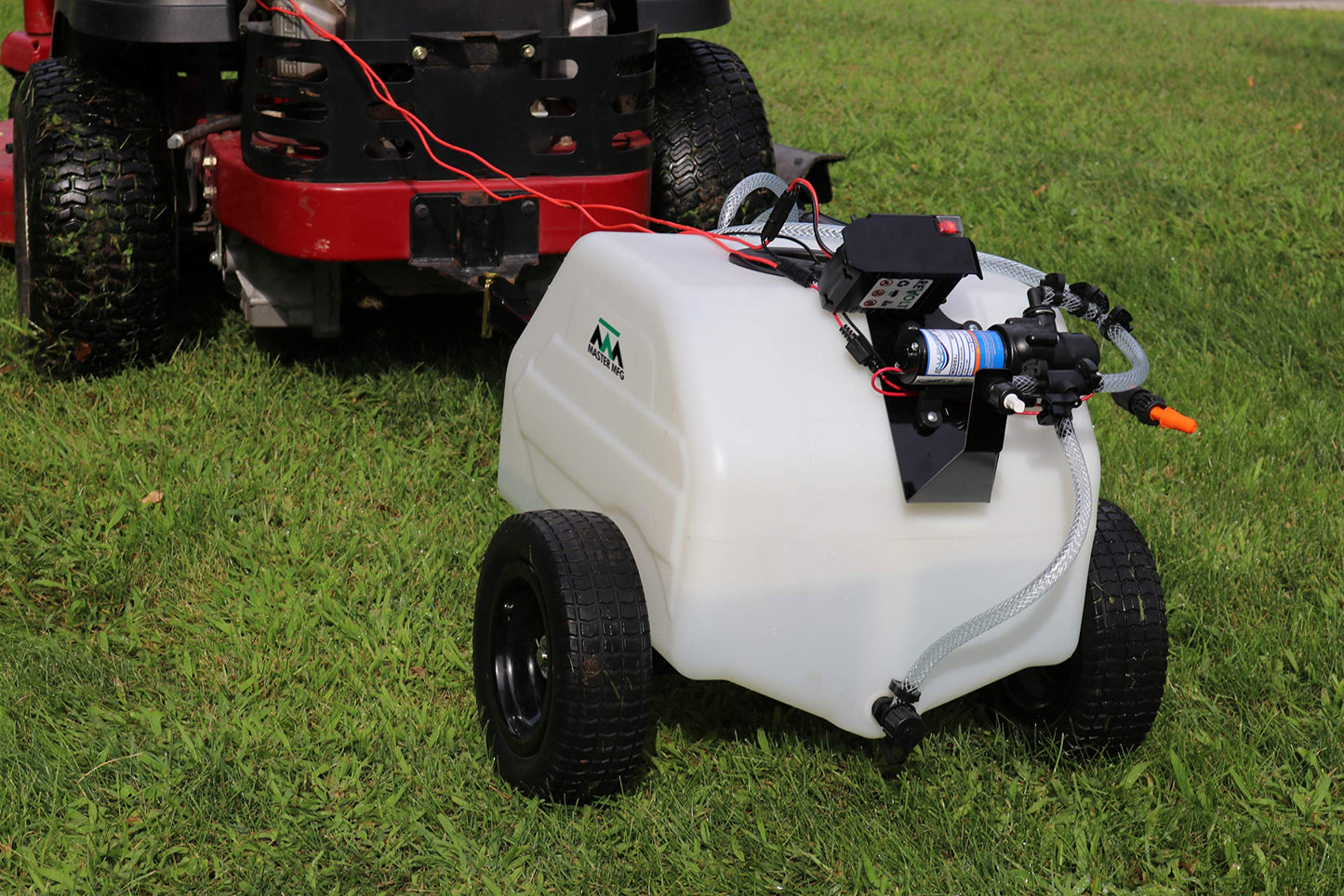 Master Manufacturing Revolt Lithium-Ion Series Rechargeable 12 Gallon Trailer Broadcast Sprayer Sprayer - 84" Spray Pattern, 1.1GPM
