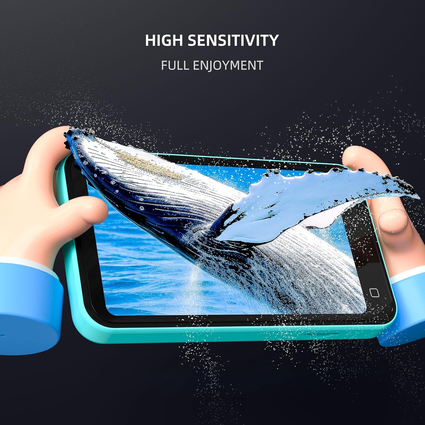 TIMMKOO 3 Pack Q3E Q5 Q8 Mp3 Screen Protector and Player, Anti-Scratch, HD Clear Tempered Glass Film with Easy
