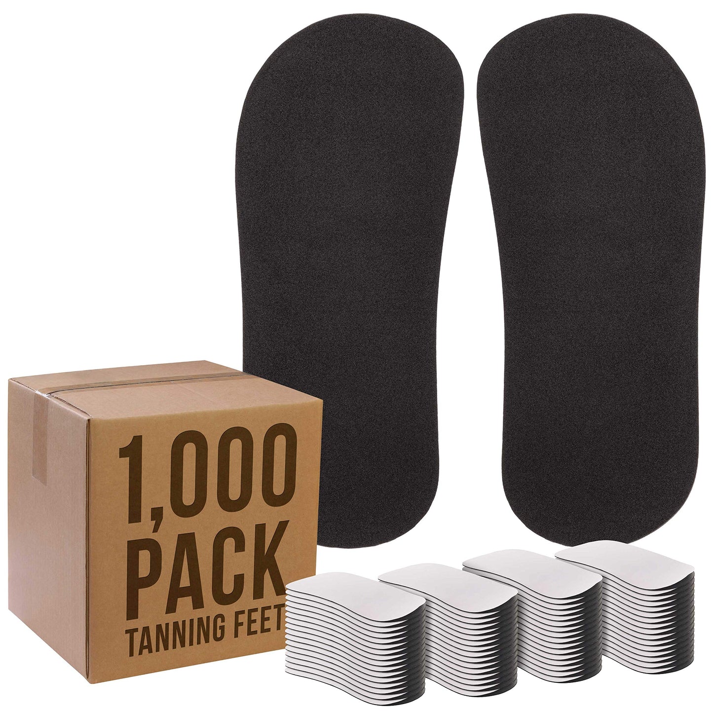 Belloccio 500 Pairs of Disposable Tanning Feet Pads (1000 Feet Total); Sunless Airbrush Spray Tanning Tent Foot Protection; (Color May Vary)
