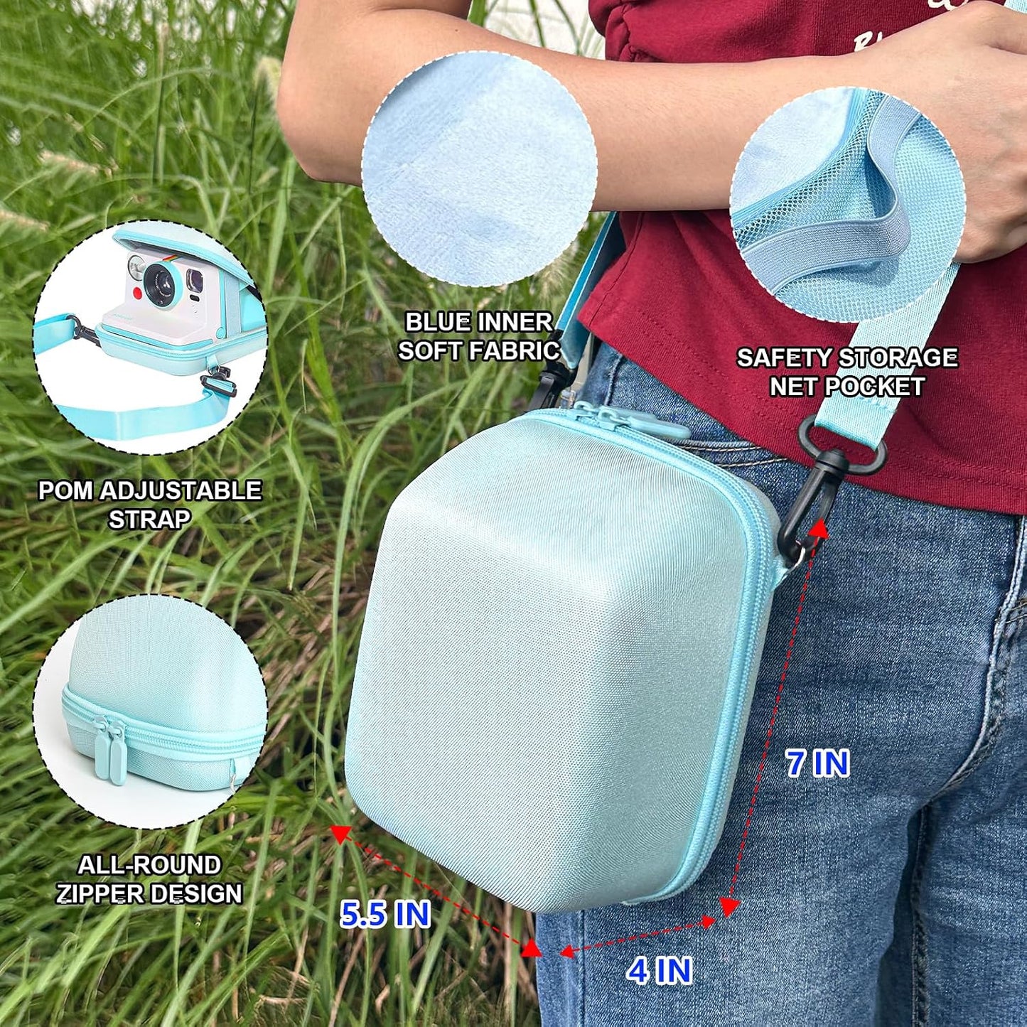 WOGOZAN 2nd/3rd, 2/3rd, 28 Album Camera Case Kit for Polaroid Now Now+ Gen I-Type, OneStep, Filp, Instant Camera