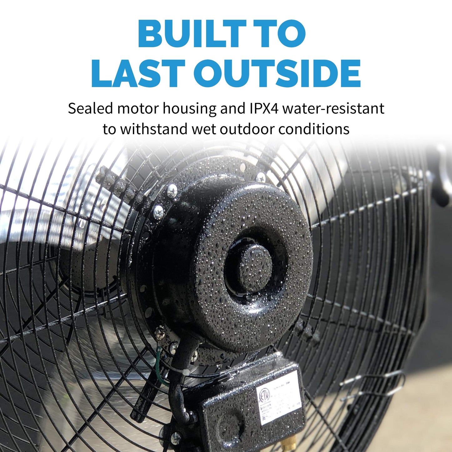 NewAir 18” High Velocity Wall Mounted Fan | Industrial Grade with 3,000 CFM Airflow, 3 Speeds and Heavy-Duty Metal Blades | Fan for Bedroom Garage, Gym & Home Use
