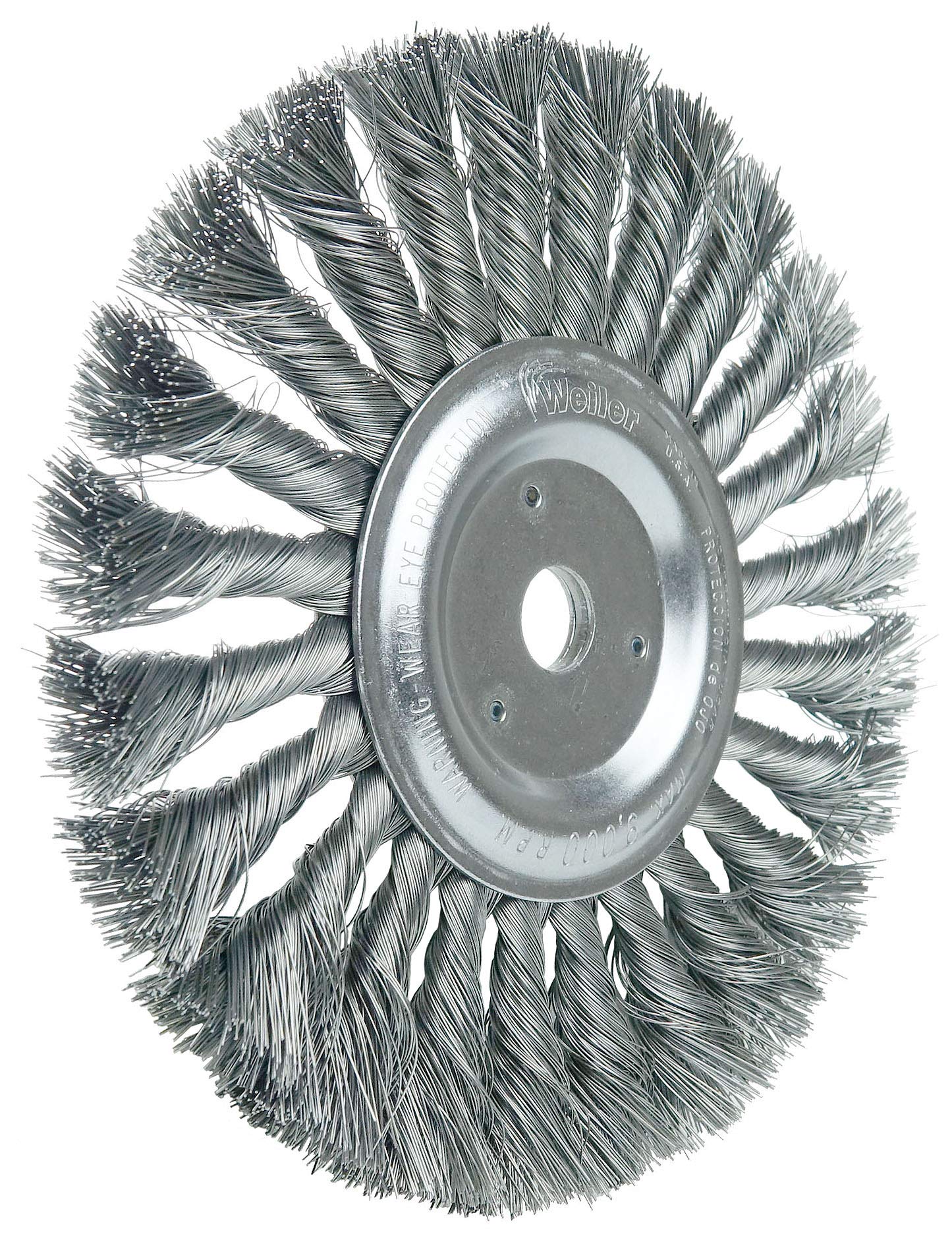Weiler 08835 7" Standard Twist Knot Wire Wheel, .014" Steel Fill, 5/8" Arbor Hole, Made in the USA (Pack of 2)