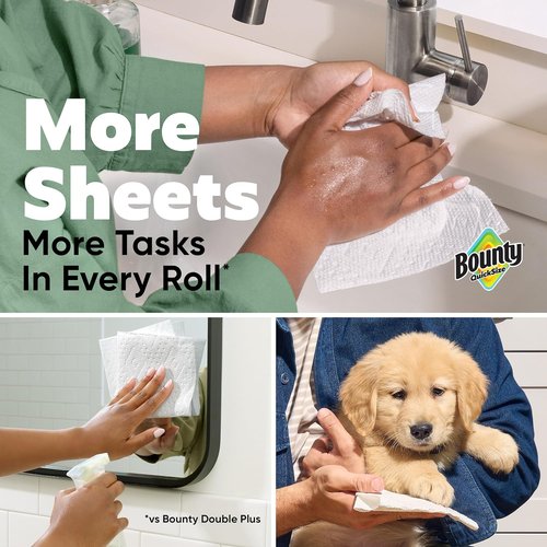 Bounty Quick-Size Paper Towels - White, 16 Family Rolls | Charmin Ultra Soft Toilet Paper, 18 Mega XL Rolls