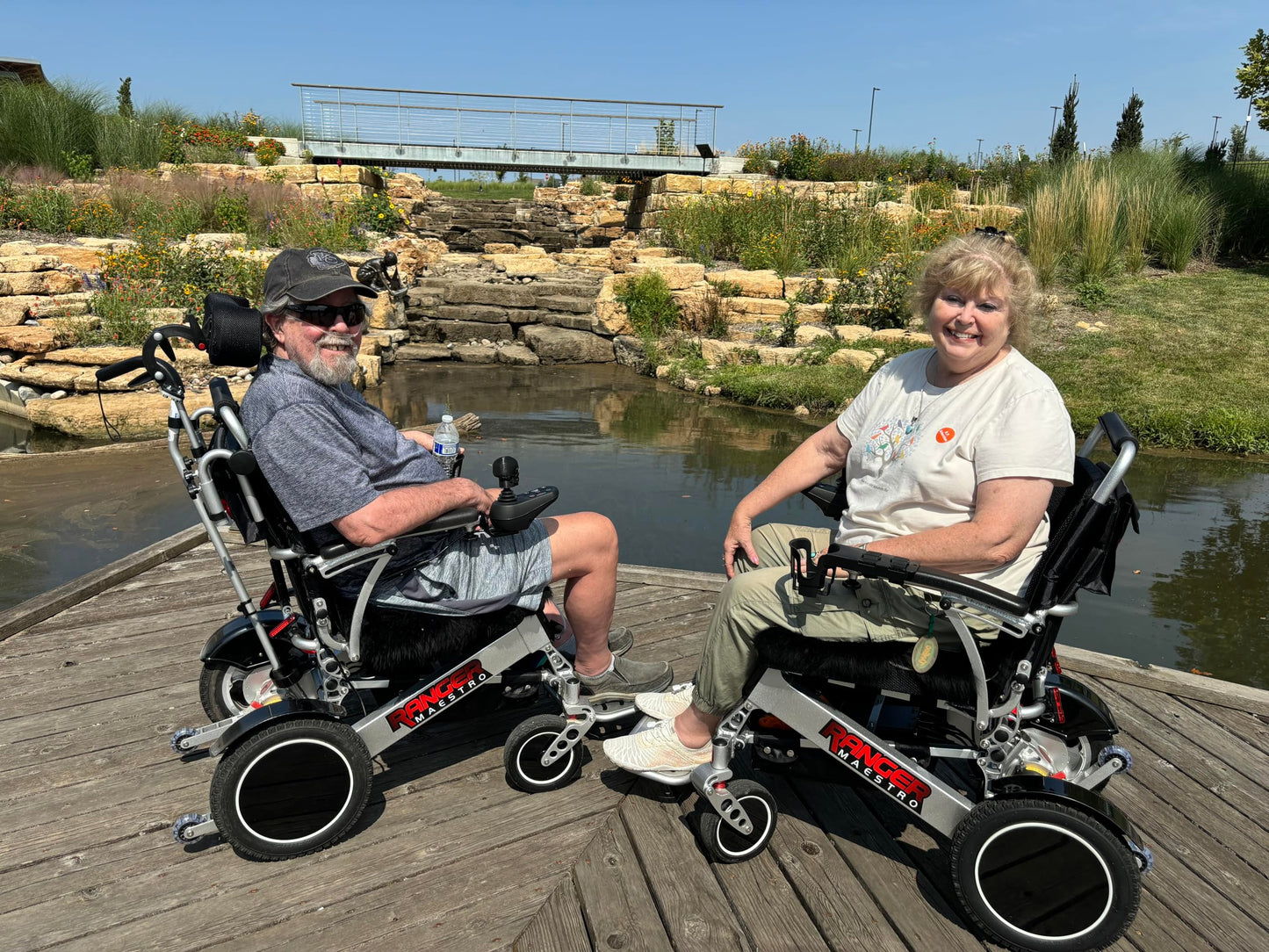 Porto Mobility Ranger Maestro Reclining Lightweight High-End Folding Electric Wheelchair, Weatherproof, Dual Batteries, Dual Posi-Traction Motors, All Terrain Power Wheelchair