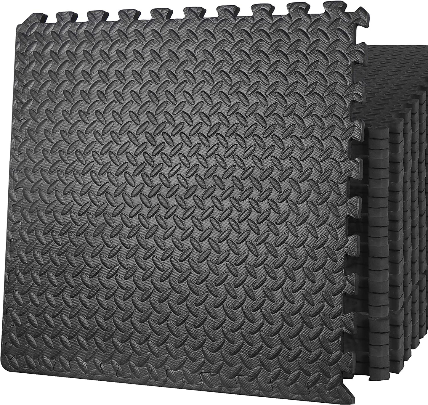 ZENY Puzzle Exercise Mat, 0.75'' Thick EVA Interlocking Foam Floor Tiles, Workout Mat Gym Flooring for Home Gym, 24 in x 24 in x 3/4 in, 24 Tiles, Cover 96 sq.ft (3/4'' Thickness, 24 Tiles 96 sqft)