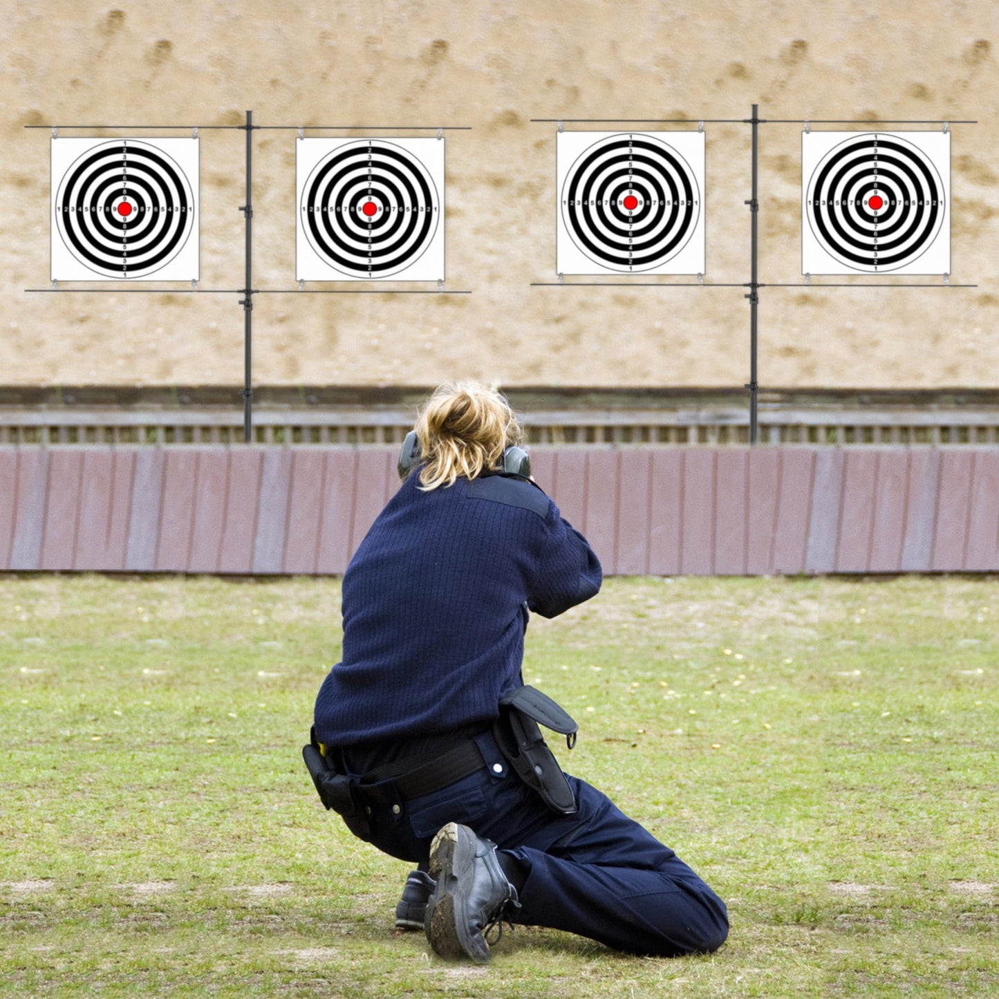 Ideagle Adjustable Target Stand for Shooting Range with 10pcs Paper Targets,Paper Target Stand for BB Gun, Airsoft and Shooting Practice