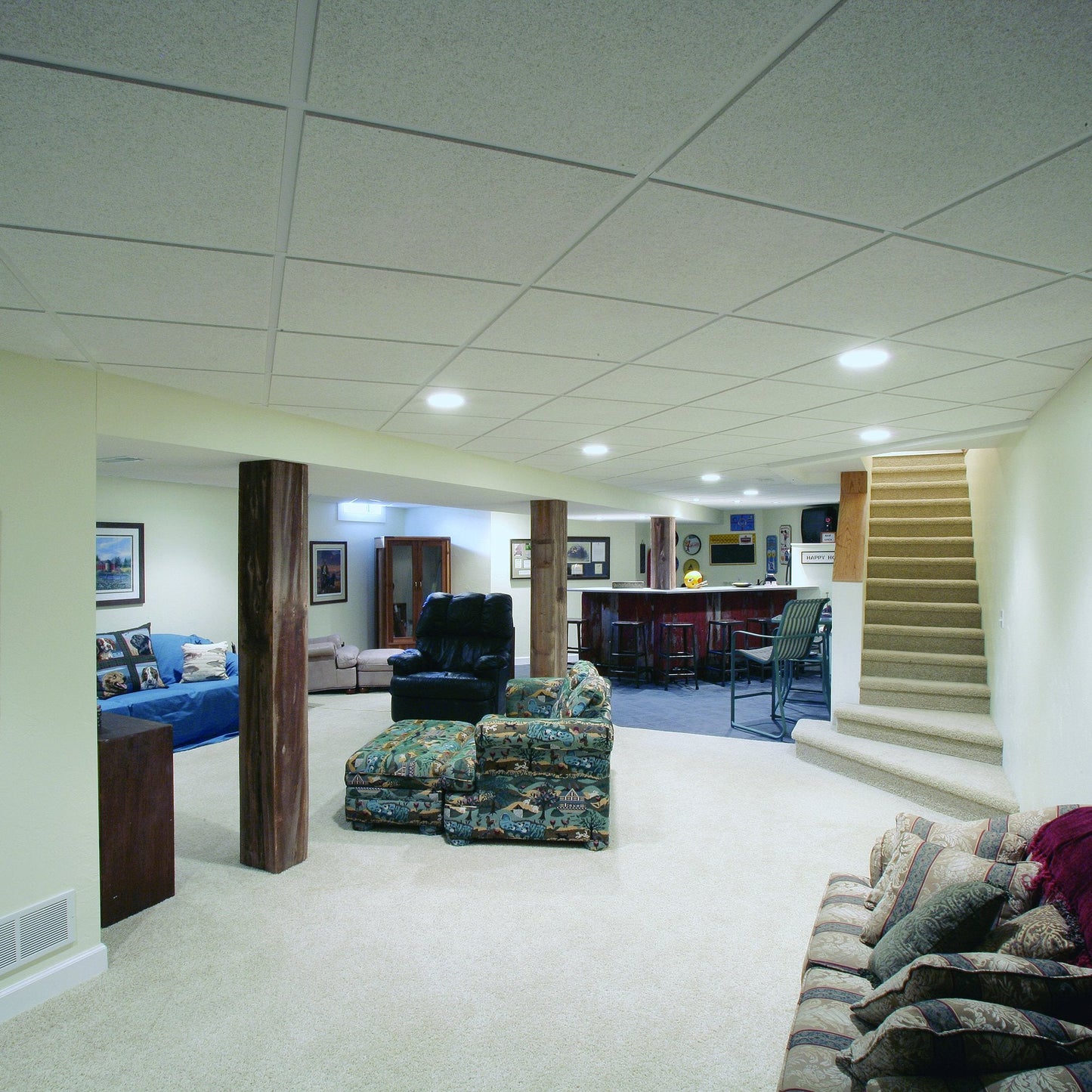 CeilingMAX 100 sq ft White Surface Mount Ceiling Grid Kit