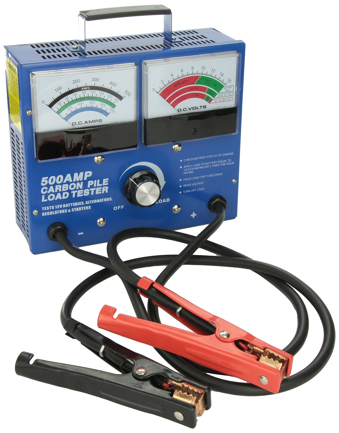 FJC 45115 500 Amp Carbon Pile Battery Tester, Factory
