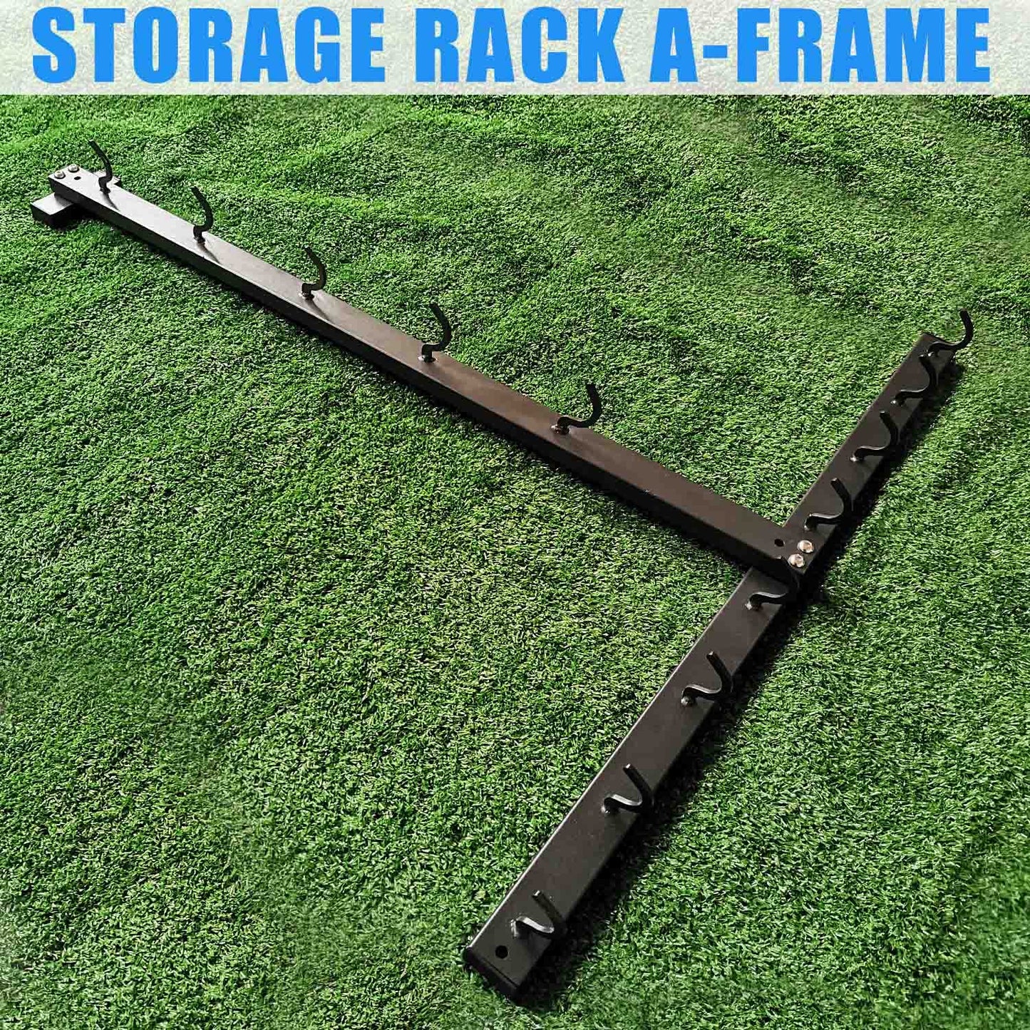 Gym Fitness LAT Pull Down Bar Storage Rack for Mag Grip - Heavy Duty A-Frame Stand for Pulldown Attachments (T-ZHIJIA)