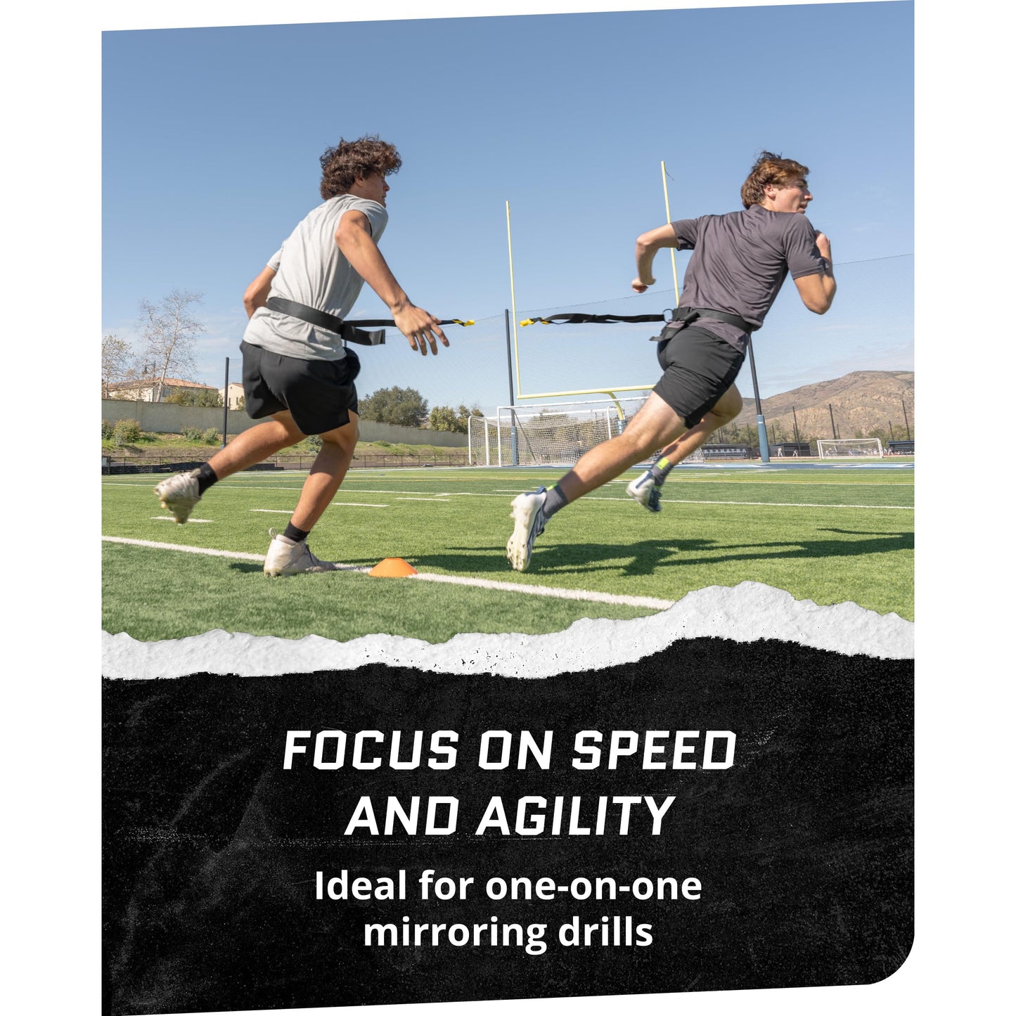 Adjustable Dual Agility Training Belt with Audible Feedback - Versatile Speed and Reaction Drill Trainer for Baseball, Softball, and Multi-Sport Agility