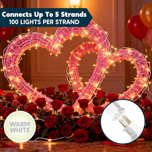 Joiedomi Christmas String Lights - 100 Count Mini Warm Fairy Lights | 21.4 FT Indoor/Outdoor Decor for Holiday Parties