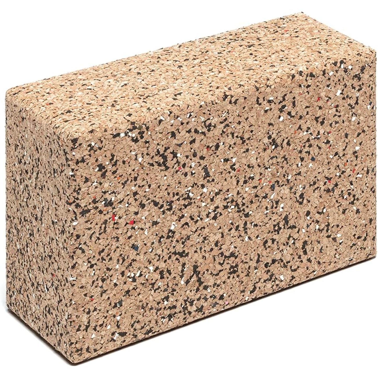 Go4Cork Cork Yoga Block for Yoga, Pilates & Meditation | Non-Slip, Non-Toxic, Hypoallergenic, Sustainable, Lightweight Large Yoga Block, 9" x 6" x 4", (Cork Fusion) | Yogi Workout & Exercise