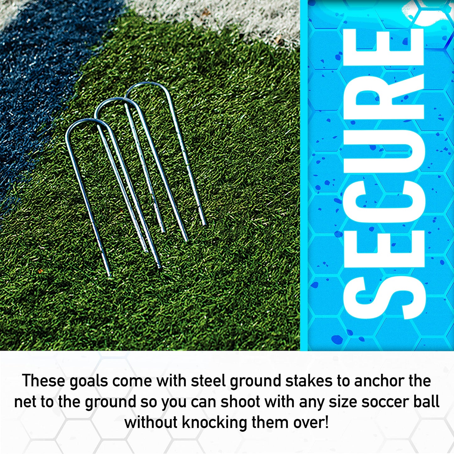 Franklin Sports Pop-Up Dome Shaped Soccer Goals - 6' x 4' (2 Goals)