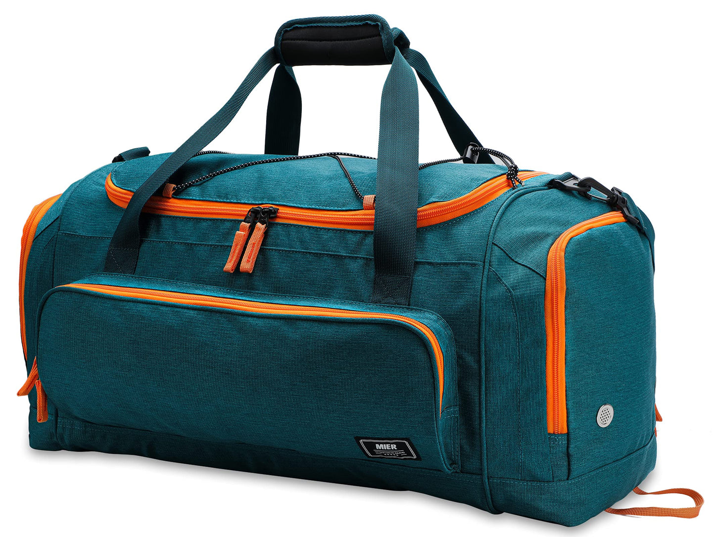 MIER Large Gym Bag for Men Sports Duffle Bag with Shoe Compartment 60L Lightweight Duffel Bags for Workout Fitness Travel, Olive Green