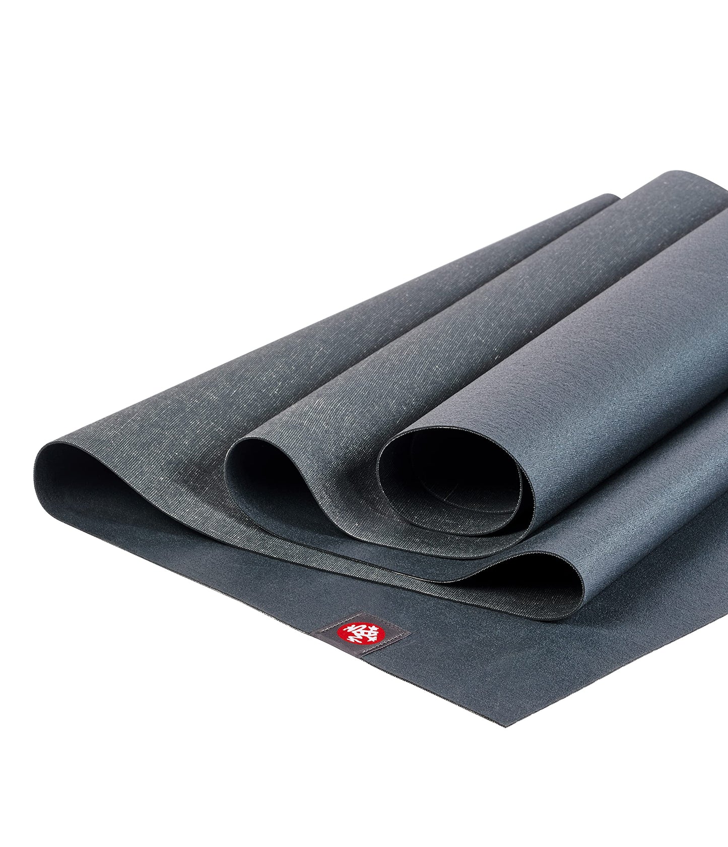 Manduka eKO SuperLite Yoga Mat 71" - 1.5mm | Natural Rubber | Foldable & Travel Friendly | Soft Textured Surface | Eco-friendly | 71 x 24 inches | Charcoal