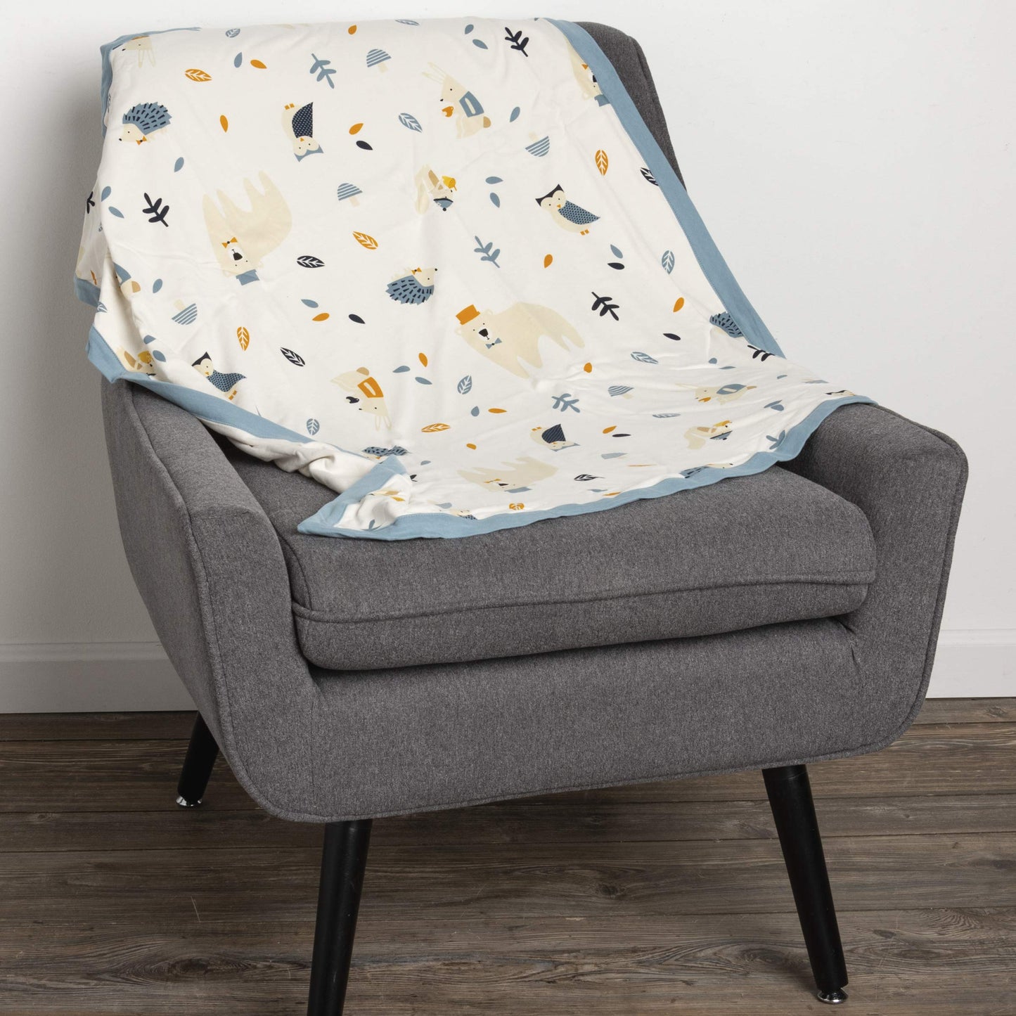 Primitives by Kathy Baby Blanket, 29" x 35", Blue - Woodland