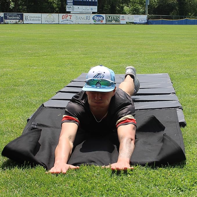On Deck Sports Safe-Slide Baseball & Softball Sliding Mat – Foldable, Indoor/Outdoor Training Tool for Sliding Technique, Durable & Padded Design