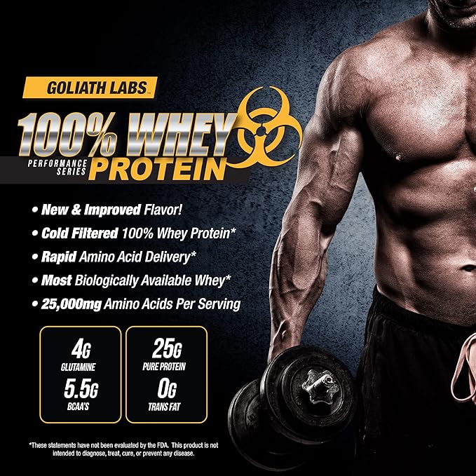 Goliath Labs 100% Whey Protein Powder 10 lb (Peanut Butter-Chocolate)