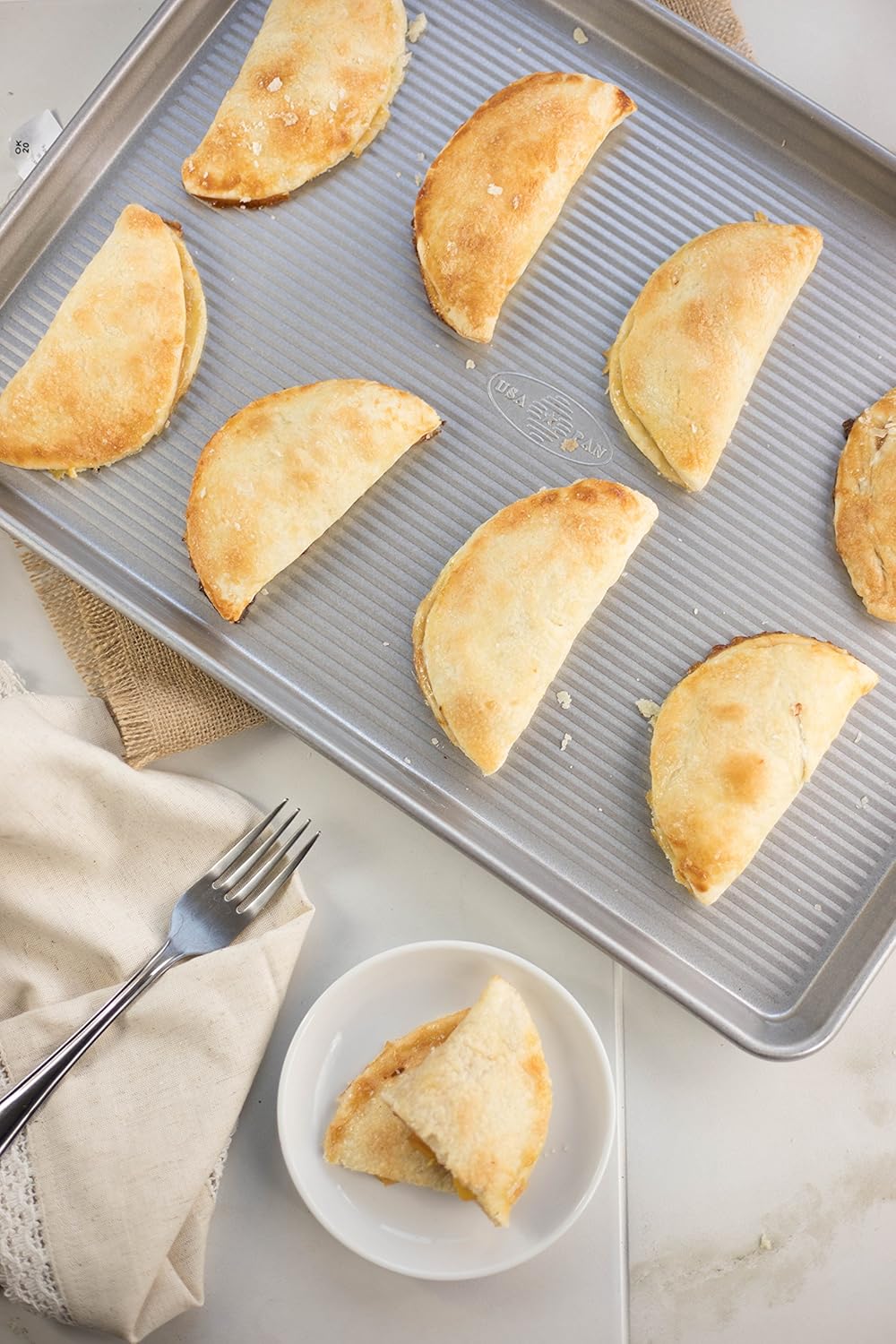 USA Pan Extra Large Half Sheet Baking Pans - Commercial Grade Aluminized Steel Bakeware