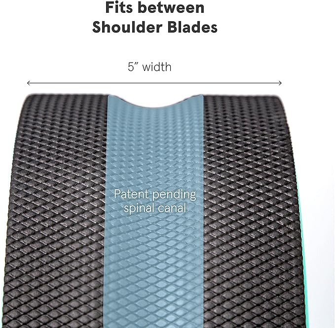 Chirp Wheel Foam Roller ??Targeted Back & Neck Relief, Lumbar Spine Stretcher, Spinal Decompression Back Stretcher, Massage Roller with Density Foam for Physical Therapy, Supports 500lbs, 6-Inch Mint