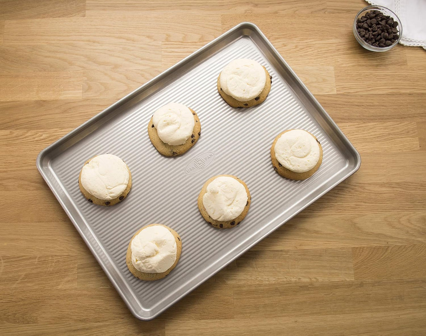 USA Pan Bakeware Half Sheet - Heavy Duty, Warp Resistant Nonstick Baking Pan for Perfect Baking