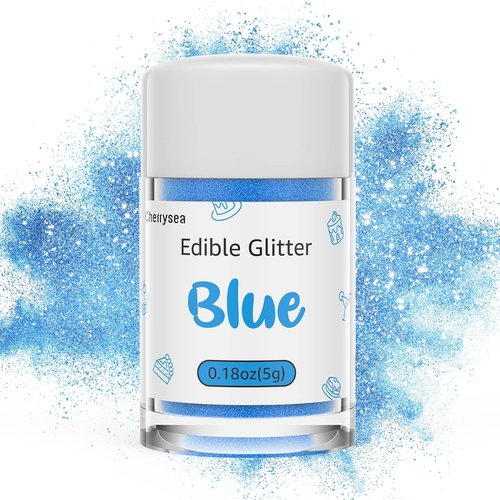 Edible Glitter by Edible Art | Blue Drink Glitter for Cocktails, Cupcakes & Desserts - Kosher Certified