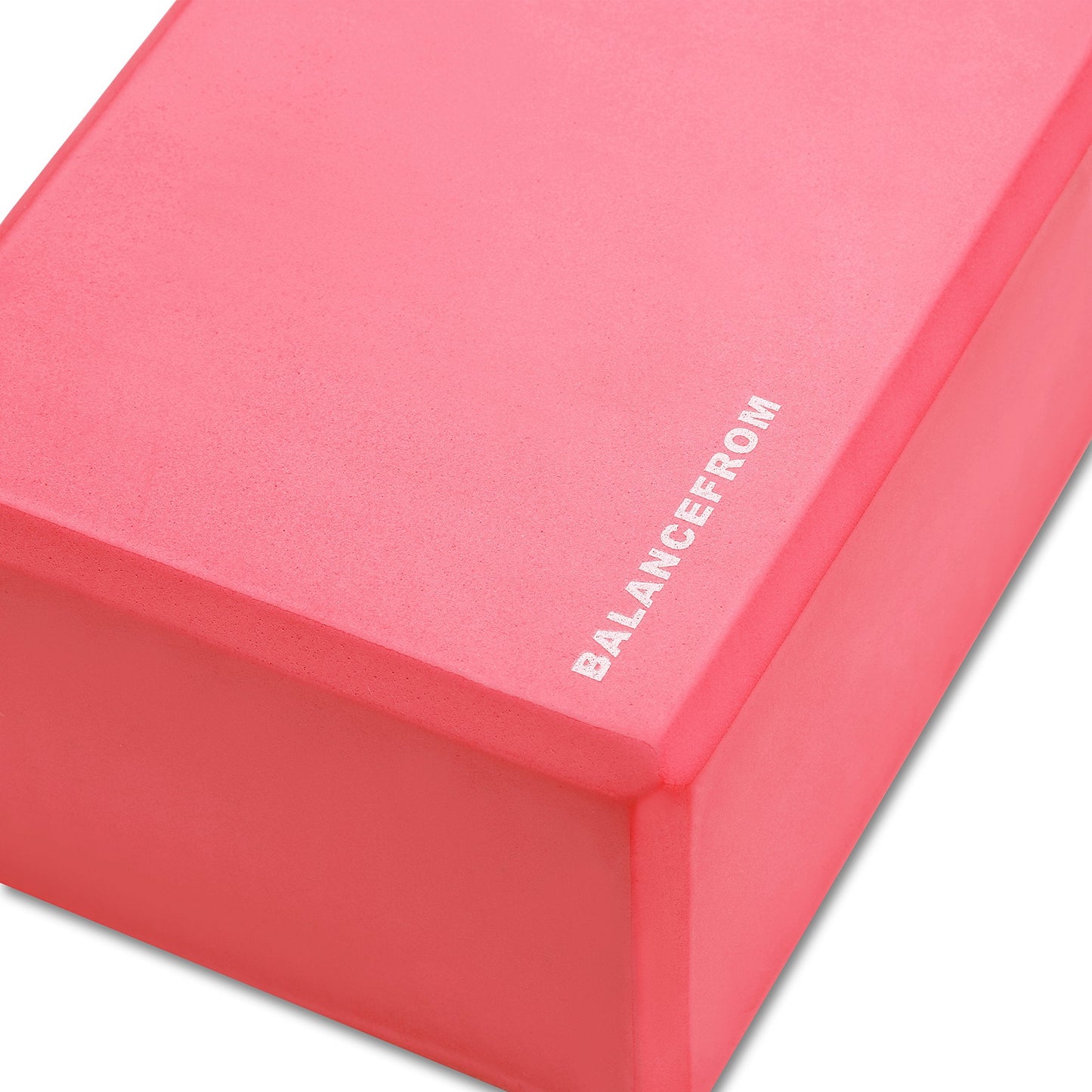 Fitvids Set of 2 High Density Yoga Blocks, 9"x6"x4" Each, Pair (Red)