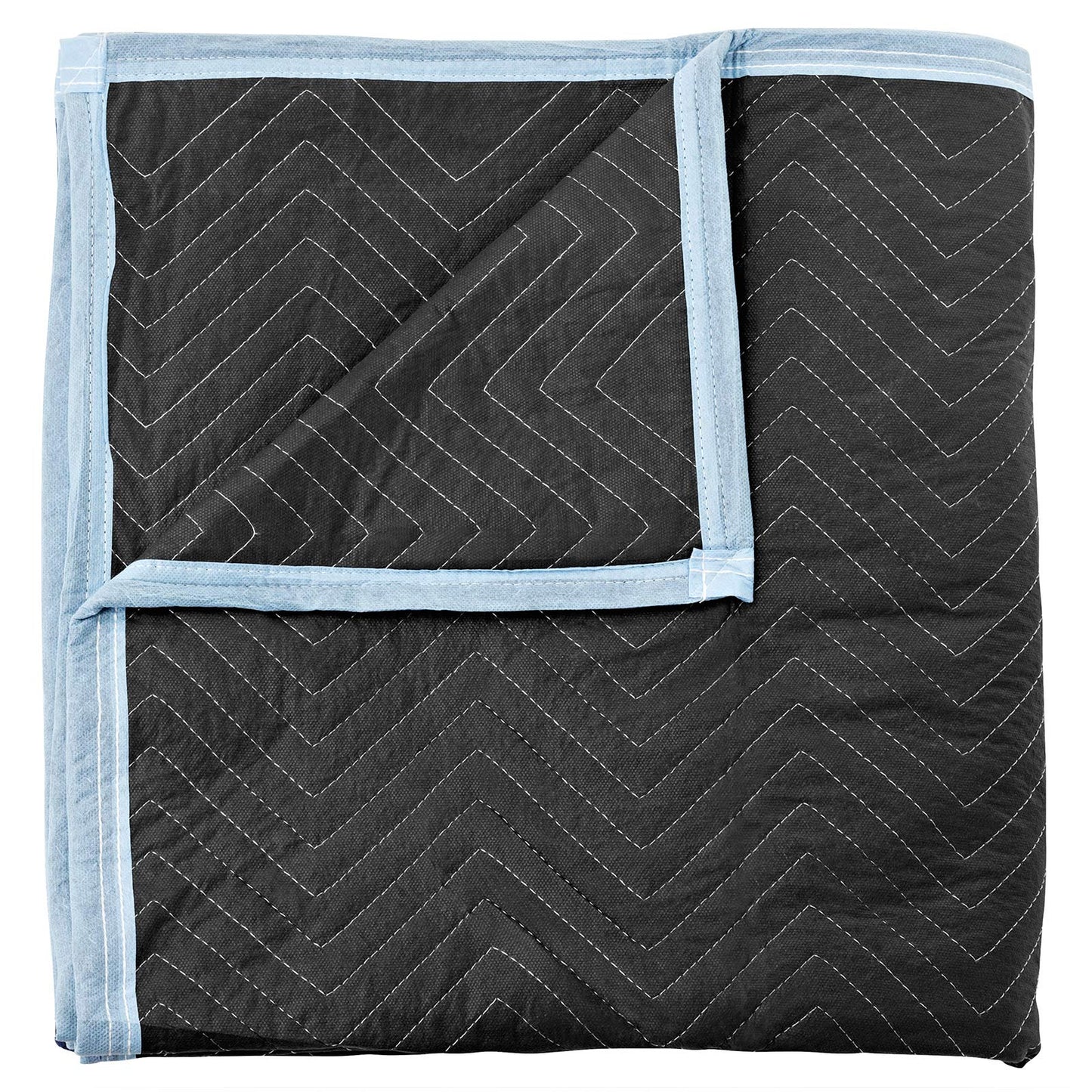 Sure-Max 12 Heavy-Duty Moving & Packing Blankets - Ultra Thick Pro - 80" x 72" (65 lb/dz weight) - Professional Quilted Shipping Furniture Pads Black