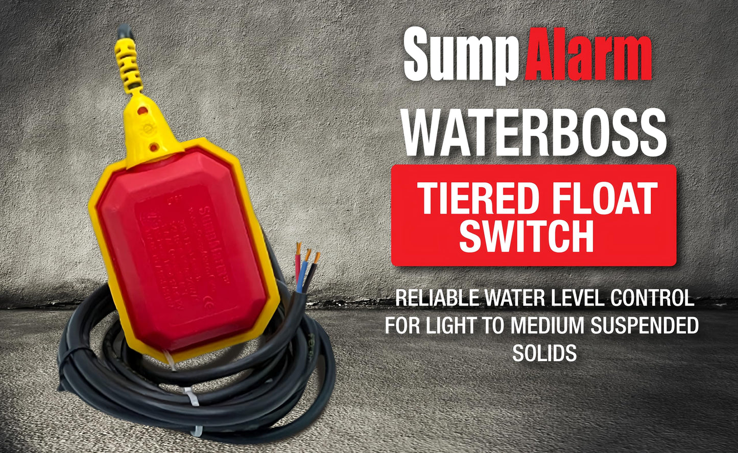 Float Switch for Sump Pump -100-Foot Water Level Sensor with Honeywell Microswitch and Adjustable Tether Length for Ground Water Bilge Pump and Water Tank – Non-Corrosive PP Casing, Rated to 13 Amps