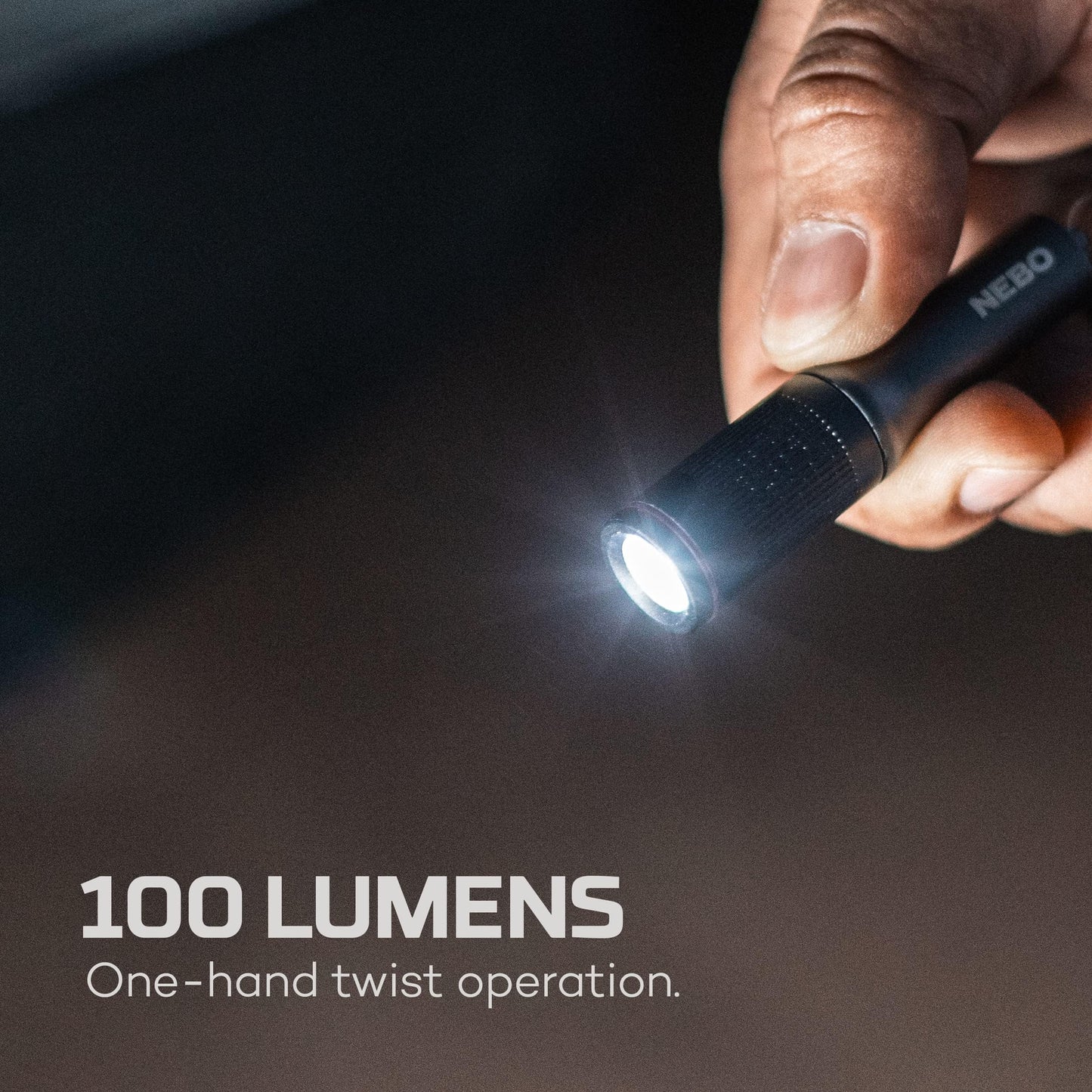 NEBO Columbo Keychain LED Pen Light 100 Lumen, Storm Gray, One Size, Model NEB-POC-1003