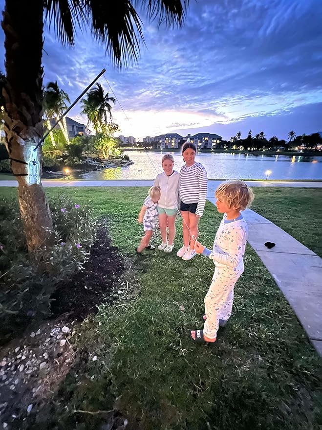 Poleish Sports Bottle Bash Brands Hookz LED Ring on a String Game (All Weather - Indoor or Outdoor)
