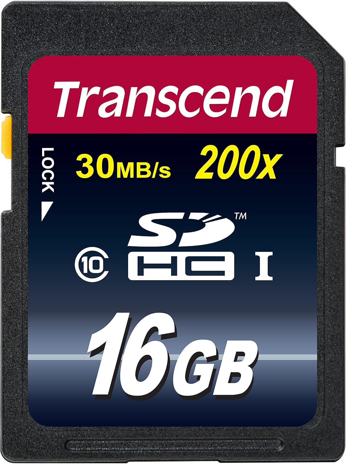 Transcend 16GB 10 30MB/s (TS16GSDHC10E) SDHC Class Flash Memory Card Up