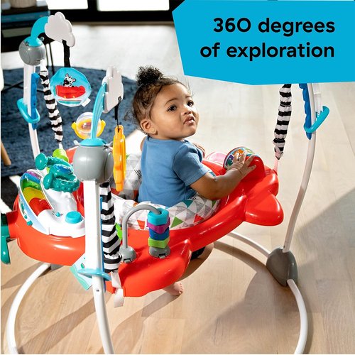 Baby Einstein 2-in-1 Interactive Jumper - Ocean Explorers Airplane Adventure Activity Center for Ages 6+ Months | Max Weight 25 lbs.