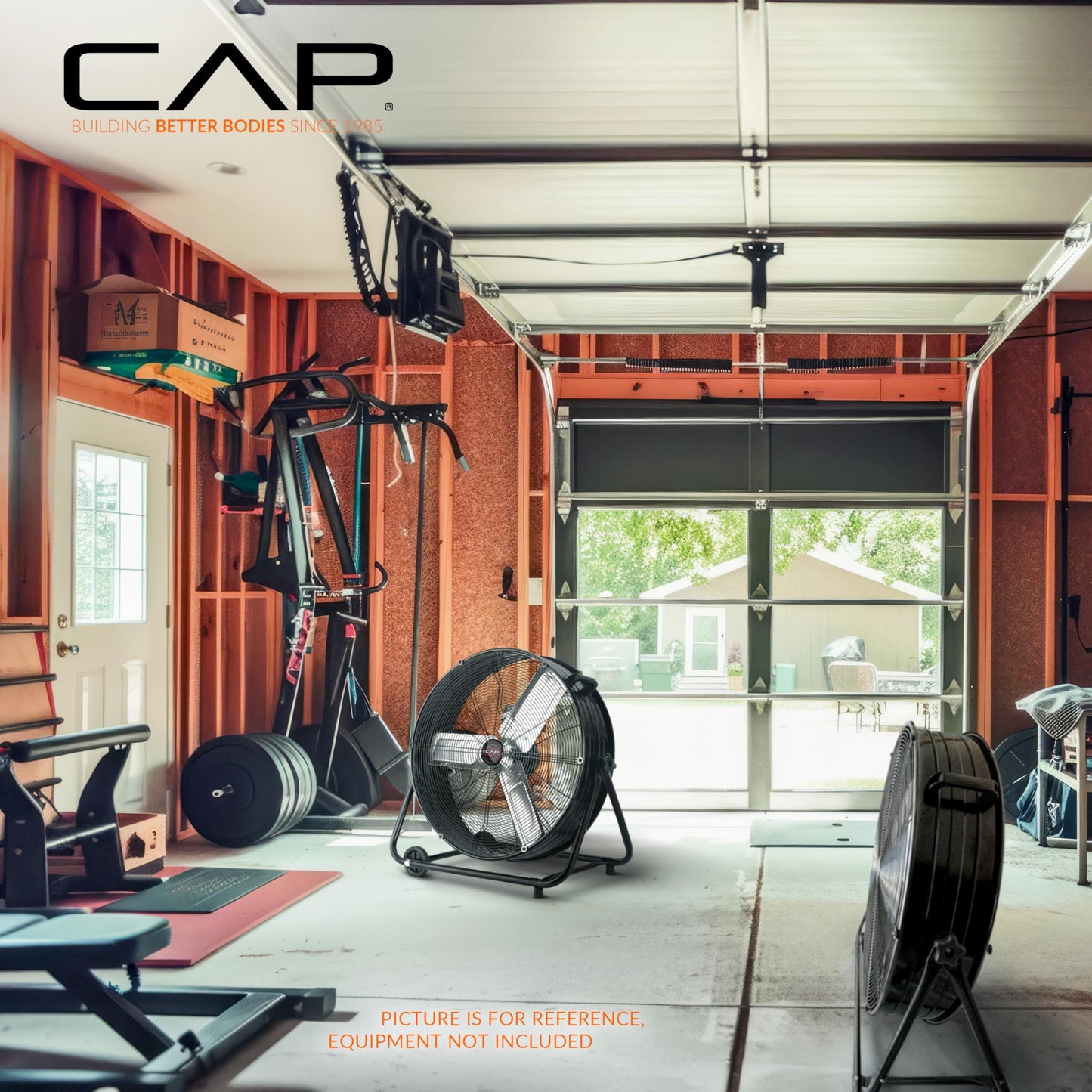 CAP Barbell 30'' High Velocity Heavy Duty Floor Fan – Ultimate Cooling Power for Gyms & Homes