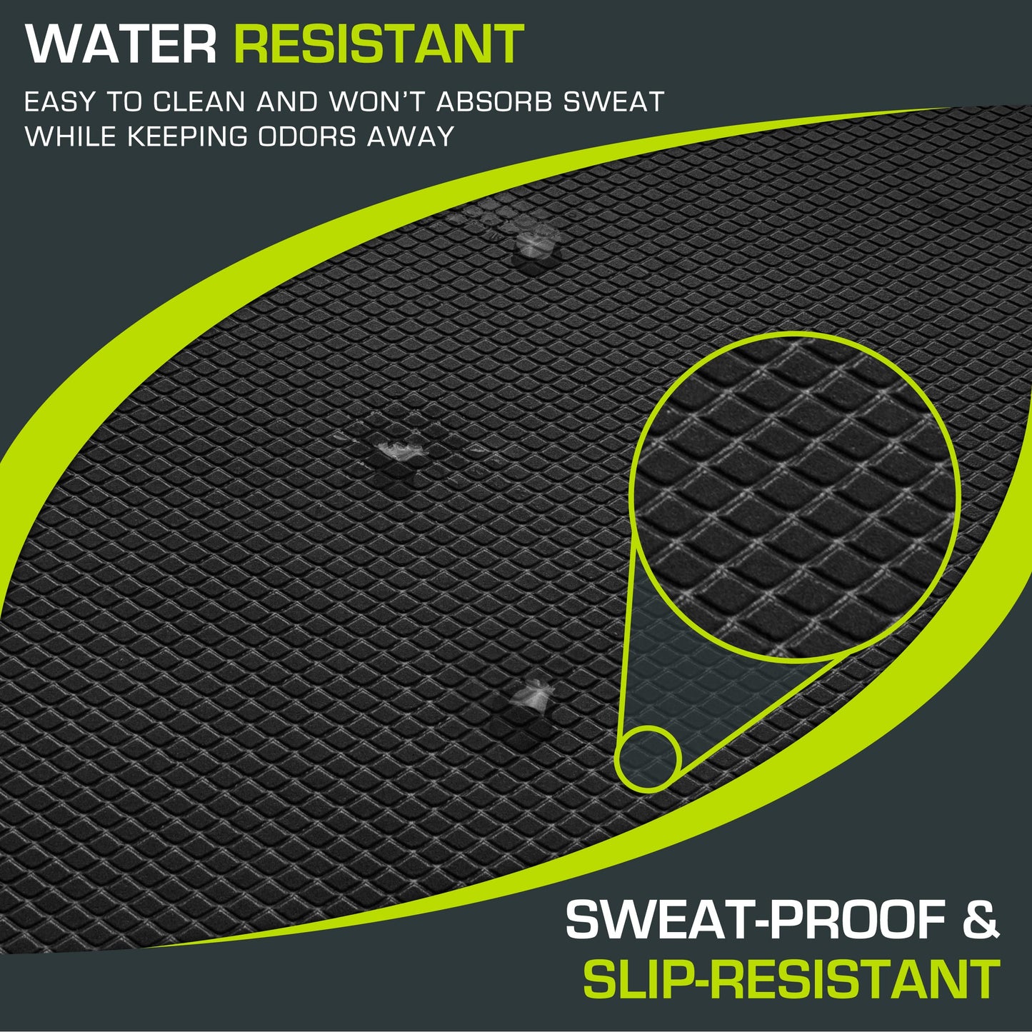 ProsourceFit Exercise Balance Pad – Large Cushioned Non-Slip Foam Mat & Knee Pad for Fitness, Stability Training, Physical Therapy, Yoga 15"x19", Black