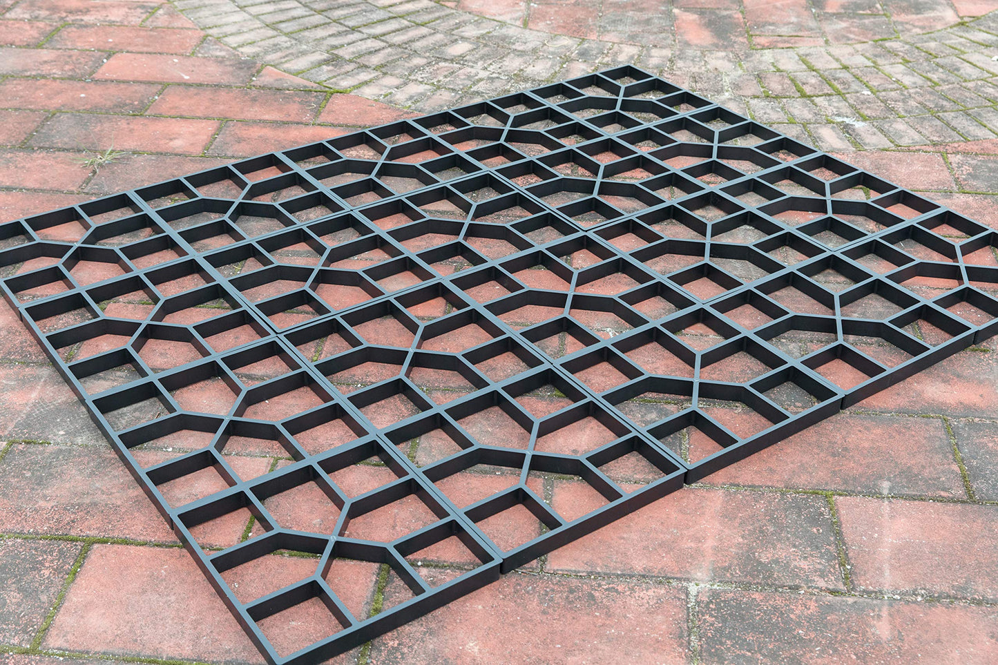 2 Pack Decorative Pavement Mold Cement Form Stamp Walkway Maker Patio Stepping Stone Pavers Reusable Pathway Mould
