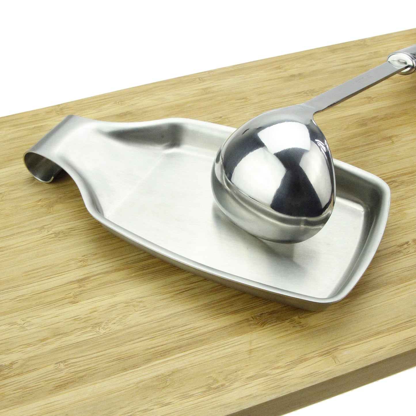 MSY BIGSUNNY Stainless Steel 304 Spoon Rests for Kitchen, Oversized, Long Lasting Brushed