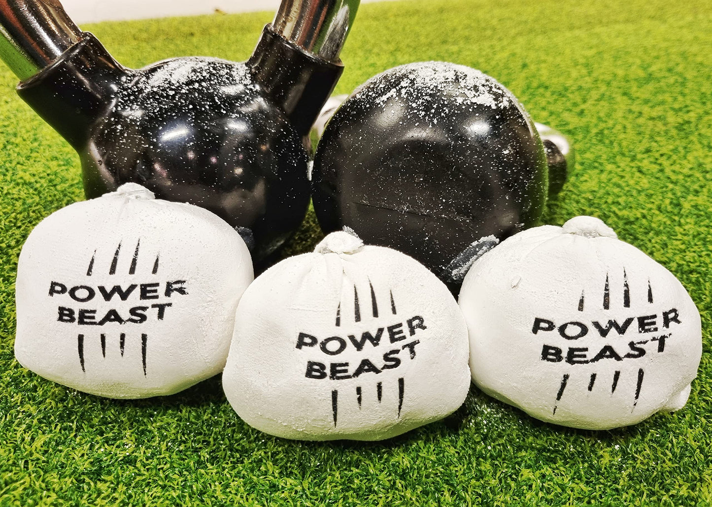 POWER BEAST 3X Chalk Ball, Boulder Chalk, Sport Chalk, Gymnastics, Rock Climbing, Weightlifting, Climbing, Pole Dance, Bodybuilding, Tennis, Padel, Cross Training, Gym.
