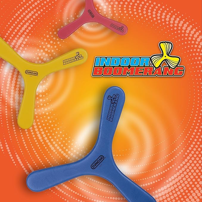 Duncan Toys Indoor Booma, Boomerang Toy Varying Colors