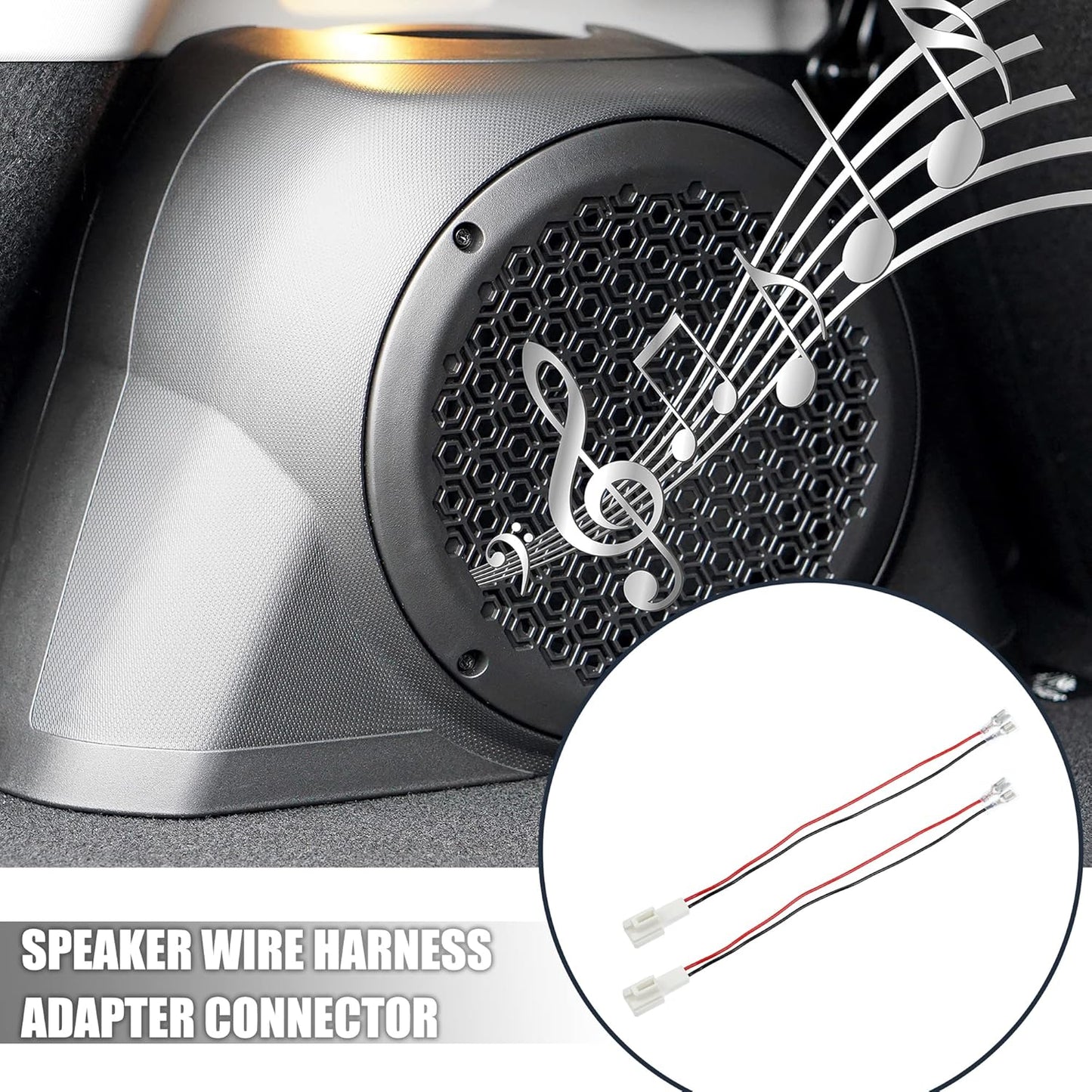2 X AUTOHAUX Pcs Car Audio Speaker Wiring Harness Connector Plug for Kia for Hyundai for Toyota for Subaru for Suzuki